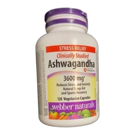 WEBBER NATURALS ASHWAGANDHA 120 CAPS (P1)