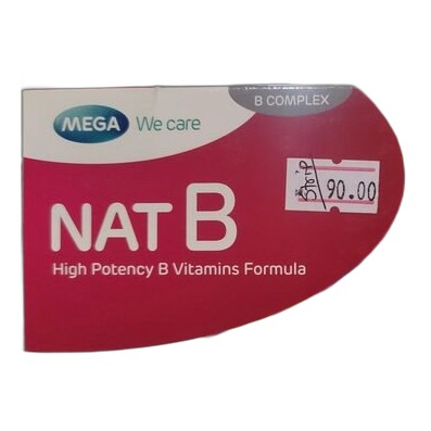 NAT B high potency B vitamins 30’s