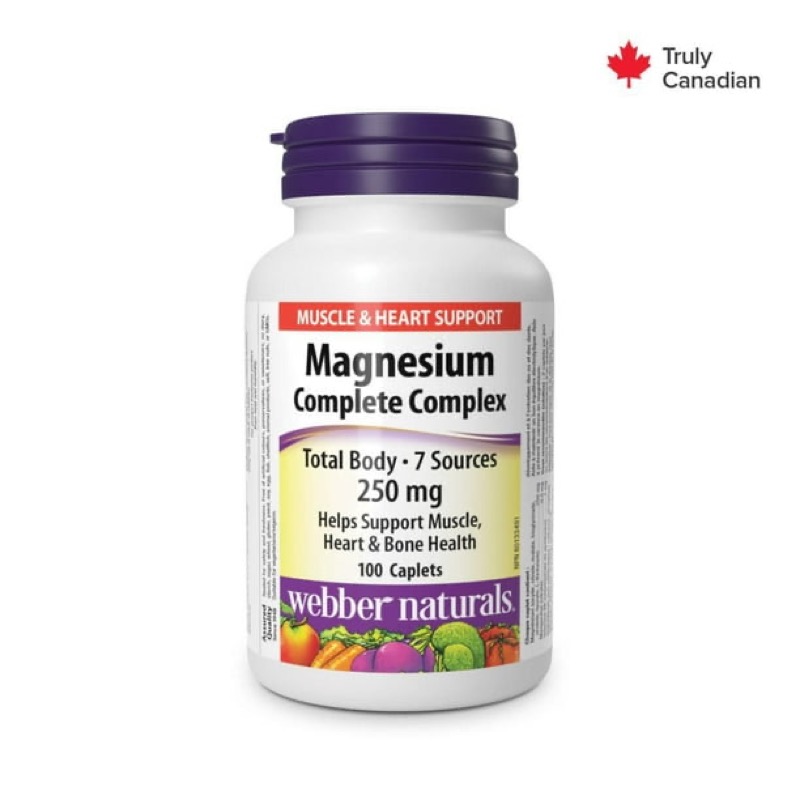 WEBBER NATURALS MAGNESIUM COMPLETE COMPLEX 250MG CAPS 100'S(P1)