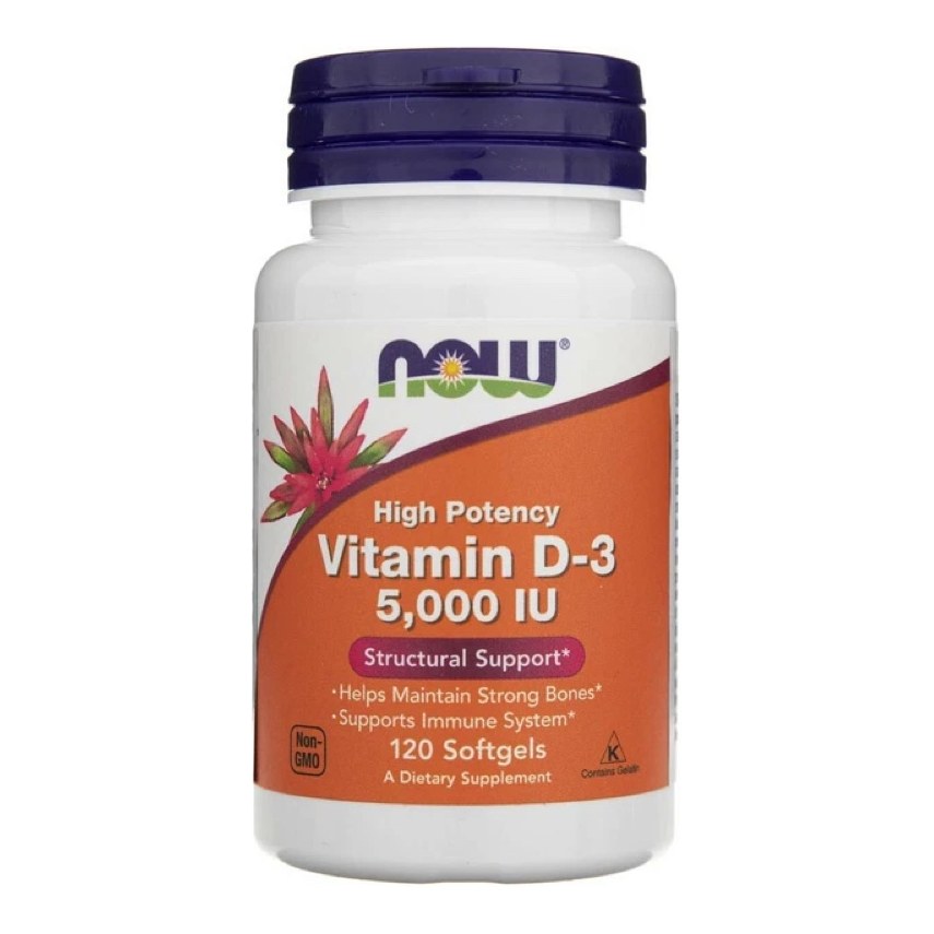 NOW VITAMIN D3 5,000 IU 120'S(P1)