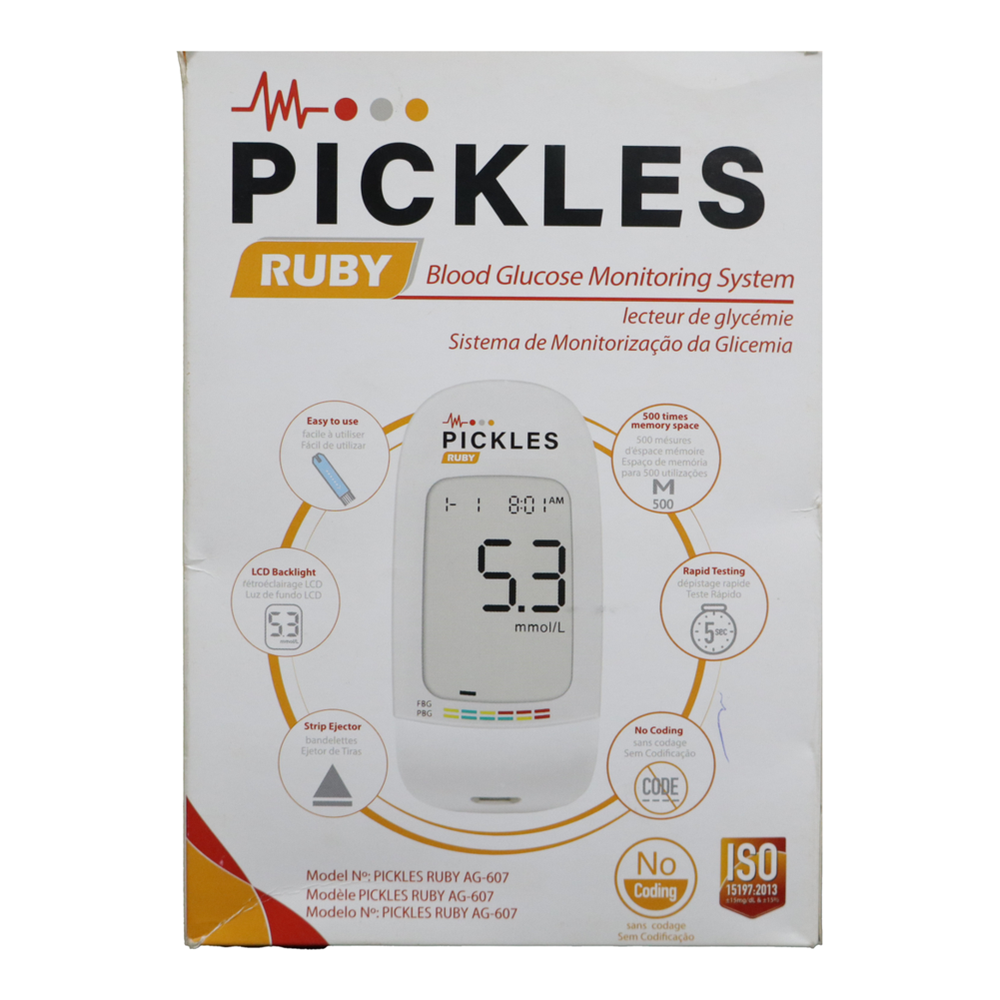 PICKLES RUBY BLOOD GLUCOSE STRIPS 50S(P1)