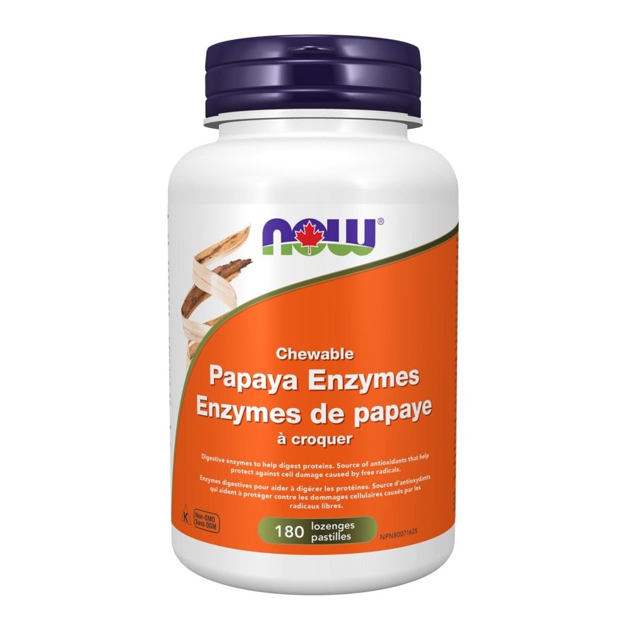 NOW PAPAYA ENZYMES 180'S