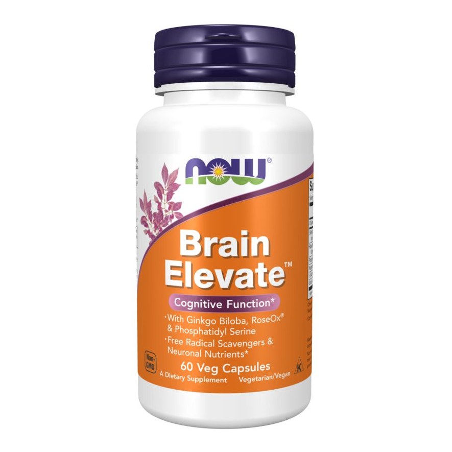 NOW BRAIN ELEVATE CAPS 60'S