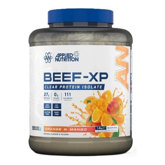 APPLIED NUTRITION BEEF XP CLEAR PROTEIN 1.8KG 60 SERVINGS  ORANGE AND MANGO