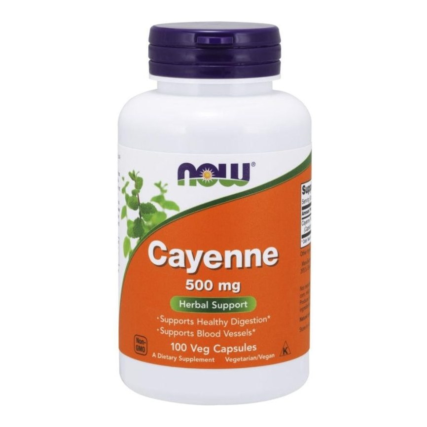 NOW CAYENNE 500MG CAPS 100S 