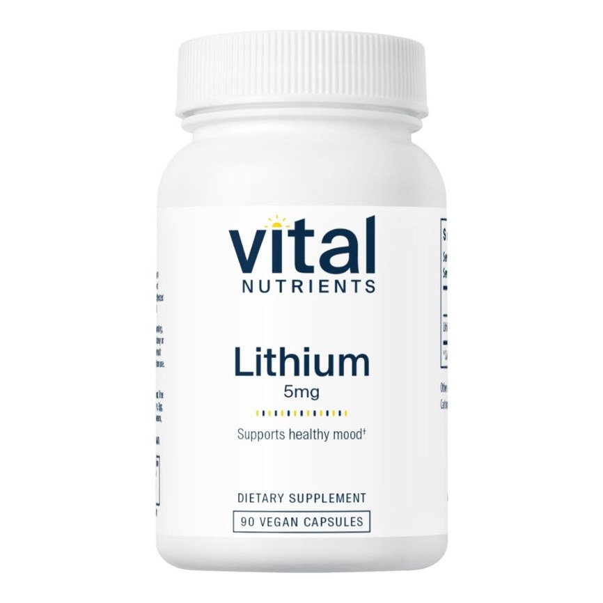 VITAL NUTRIENTS LITHIUM 5MG 90'S