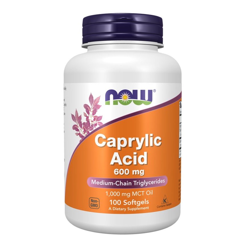 NOW CAPRYCLIC ACID 600MG 100'S (P1)