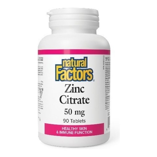 NATURAL FACTORS ZINC CITRATE 50MG 90S(P1)