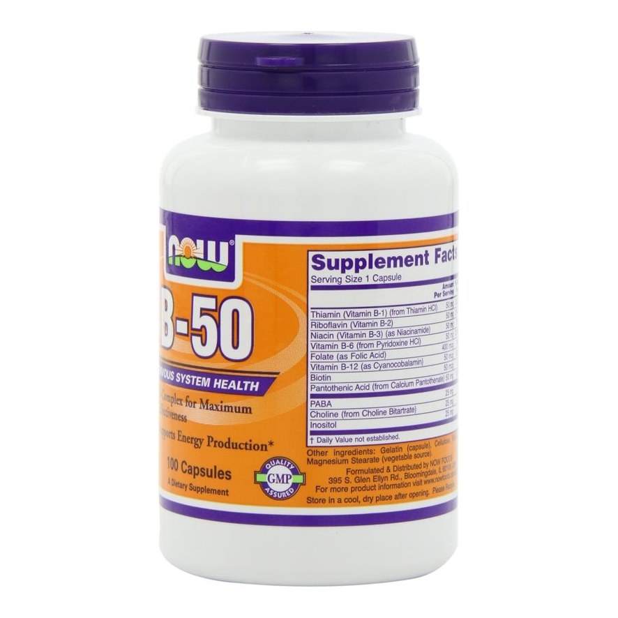NOW B-50 VIT B COMPLEX 100S