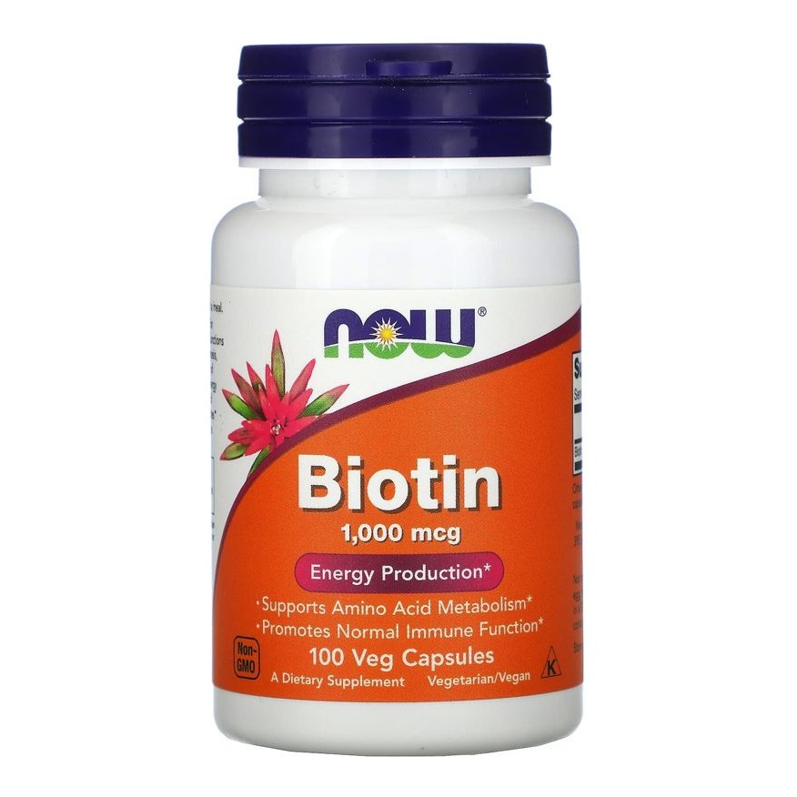 NOW BIOTIN 1000MCG 100's