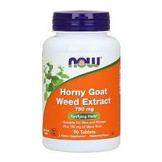 NOW HORNY GOAT WEED EXTRACT 750MG 90